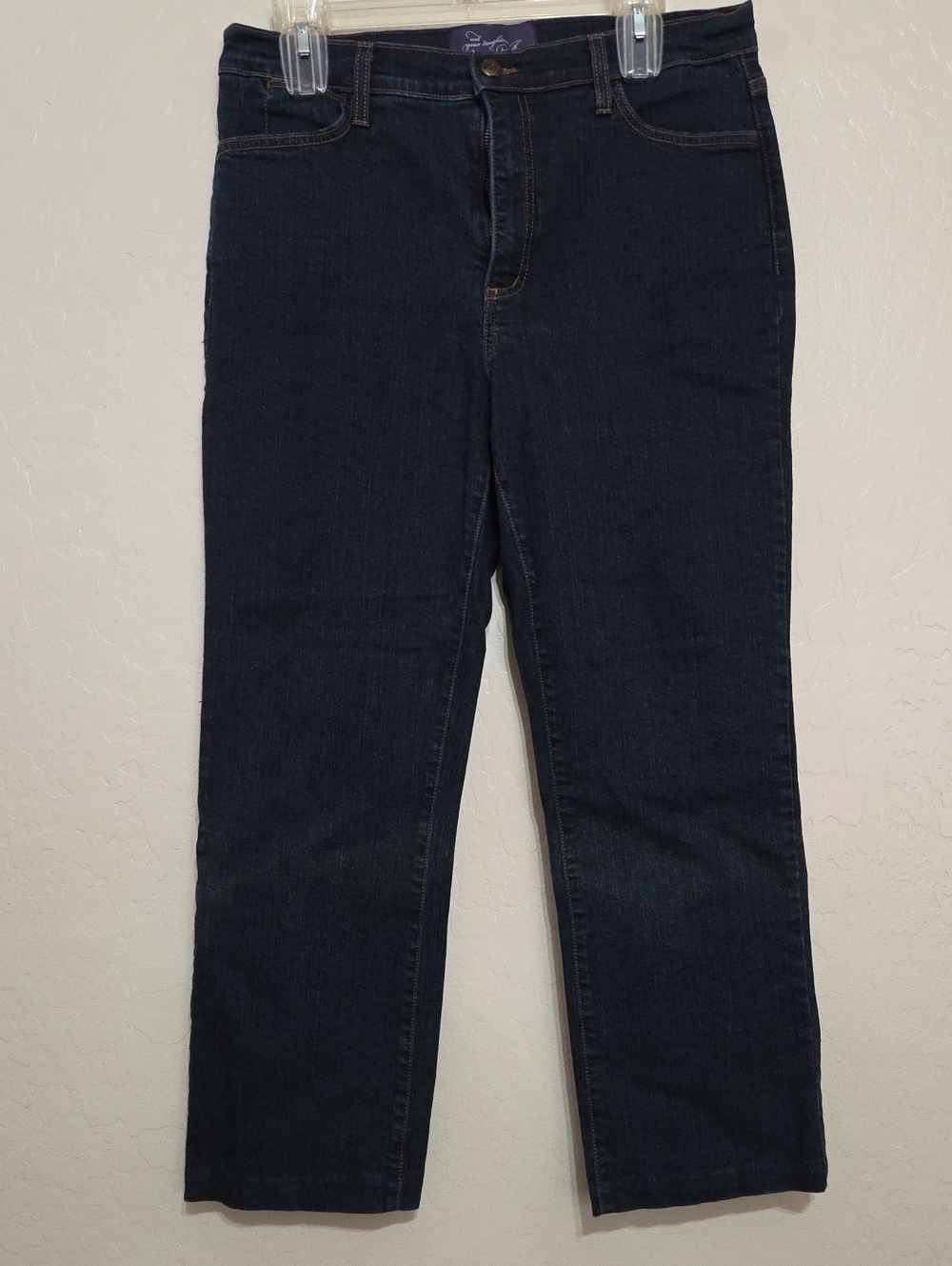 NYMJ Dark Indigo Straight Leg Jeans - Deep Blue Denim